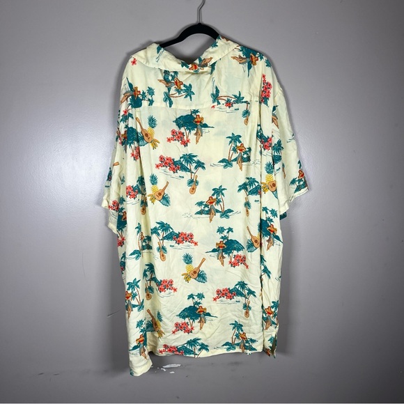 Kingsize Men’s Short Sleeve Casual Button Up Hawaiian Jimmy Buffet 6XL Tall - Picture 2 of 5